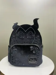 MOCHILA MALEFICA NEGRA GAMUZA LOUNGEFLY