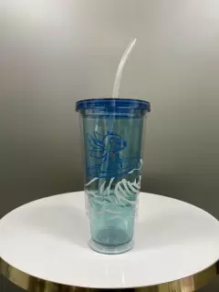 VASO CON PITILLO STITCH PLAYERO