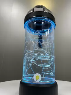 BOTELLA CARS CON LUCES