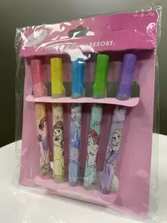 5 PACK RESALTADORES GLITTER PRINCESA