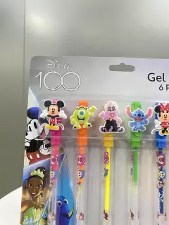 6 PACK BOLIGRAFOS GEL DISNEY