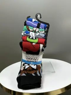 6 PACK MEDIAS LARGAS LOONEY TUNES