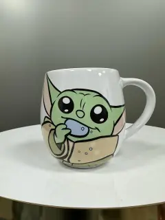 TAZA BLANCA BABY YODA