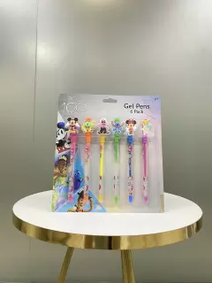 6 PACK BOLIGRAFOS GEL DISNEY