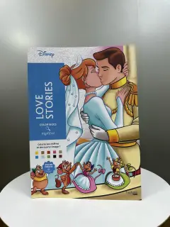 LIBRO PARA COLOREAR PORTADA CENICIENTA Y EL PRINCIPE