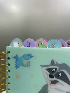 LIBRETA CON SEPARADORES PERSONAJES SECUNDARIOS 144 PAG