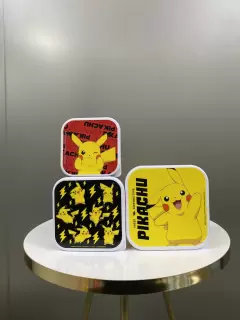 SET 3 ENVASES DE COMIDA PIKACHU