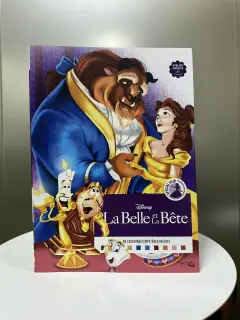 LIBRO PARA COLOREAR PORTADA BELLA Y BESTIA